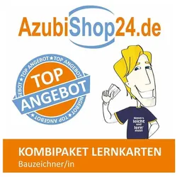 AzubiShop24.de Kombi-Paket Lernkarten Bauzeichner/-in, Schulbücher von Tanja Kaden, Jennifer Christiansen