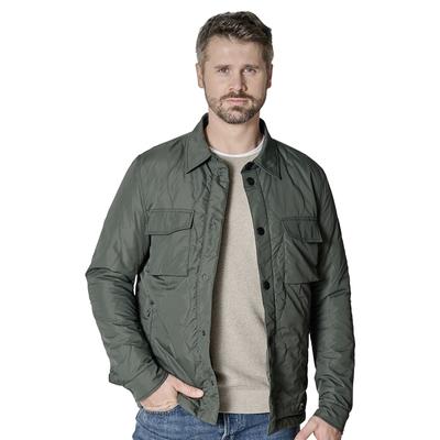 Blouson CASAMODA "CASAMODA Blouson gesteppt uni", Herren, Gr. L, grün, 100% Polyester, Jacken Blouson