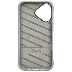 Dog & Bone Nimmy case iPhone 16 6.1" gray Glasses Cool Dog (Apple iPhone 16), Smartphone Hülle, Grau