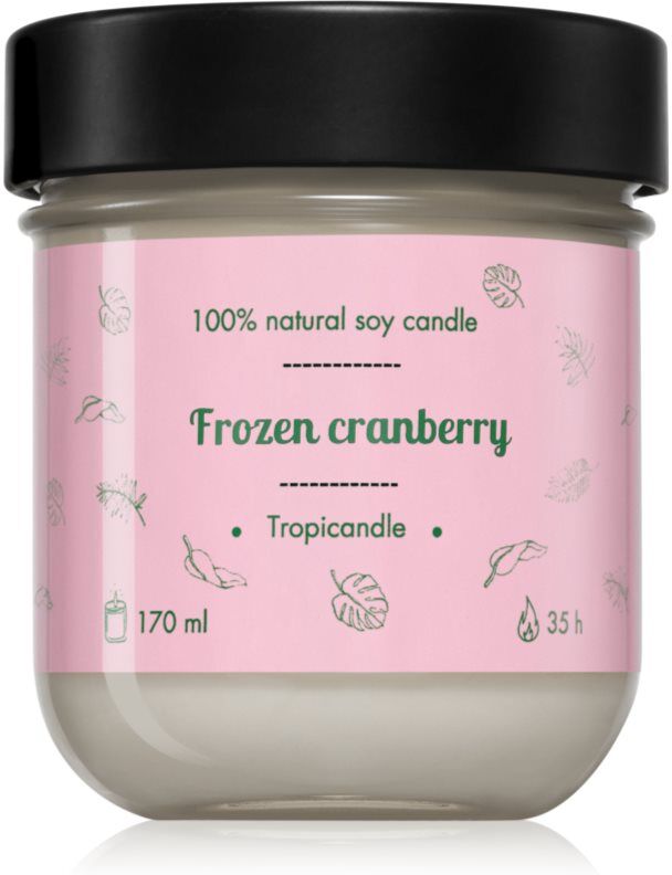 Tropicandle Frozen Cranberry bougie parfumée 170 ml