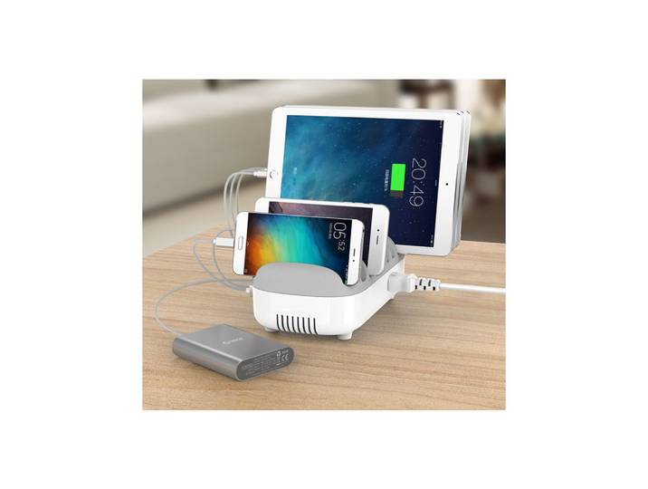 Compulocks 10PUSBDKS-EU, Autonome, Blanc, Contact, 2,4 A, 100 - 240 V, 2 A