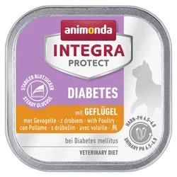 animonda Integra Protect Diabetes 100g Schale Katzennassfutter 16 x 100 Gramm Geflügel