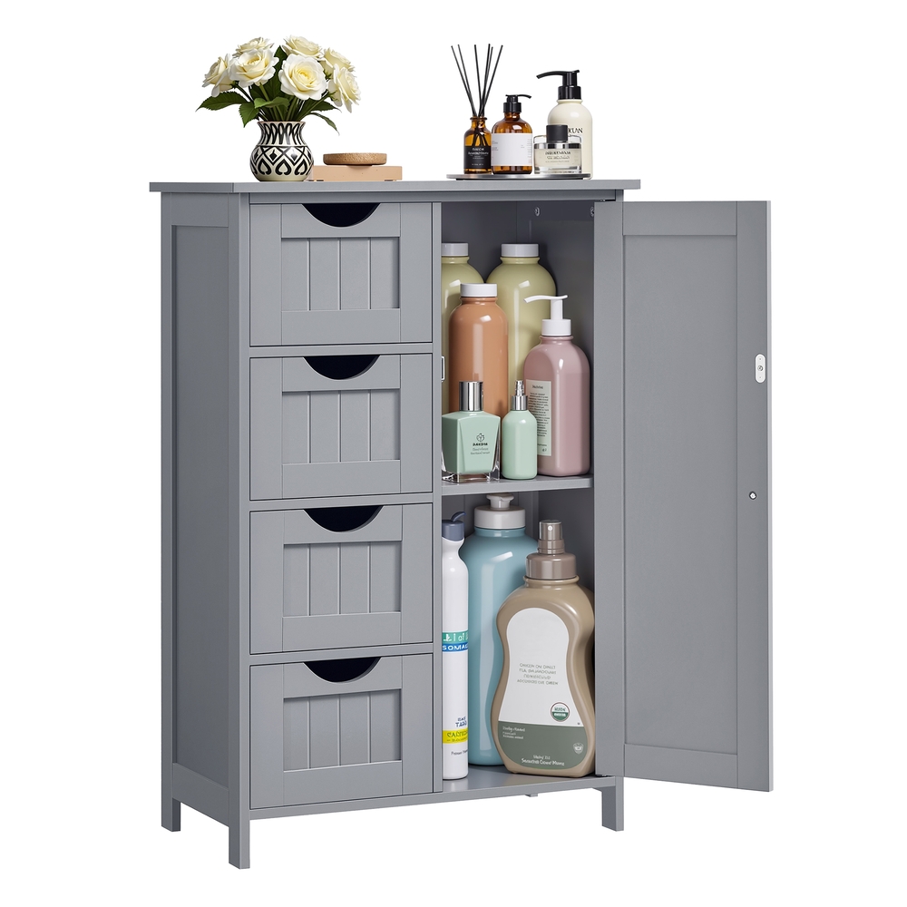 VASAGLE Badezimmerschrank mit 4 Schubladen B34LHC041P36