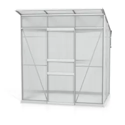 Vitavia Gewächshaus "Fokus 3250" inkl. Stahlfundamentrahmen,aluminium eloxiert,2,5 m2