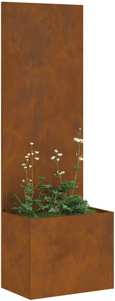 Ivy Bronx Garden Privacy Screen Rusty 50 X 140 Cm Weathering Steel Rusty 140cm H X 32cm W X 1.7cm D
