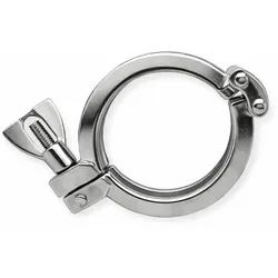 Doppelgelenk-Verschlussklammer aus Edelstahl für CLAMP-Kupplung  bis 25 bar - 91 mm