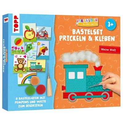 Verbasteln für die Allerkleinsten: Bastelset Prickeln & Kleben. Meine Welt