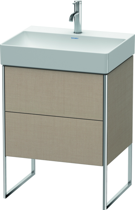 Duravit XSquare Waschtisch-Unterschrank XS444207575 58,4x49,1x46cm, 2 Auszüge, Leinen