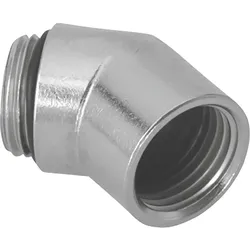 KAISER 5725 Winkel 45° Ms mit Innen-/Aussengewinde, Anschlussgewinde M25x1.5 / M25x1.5  - 25 Stück