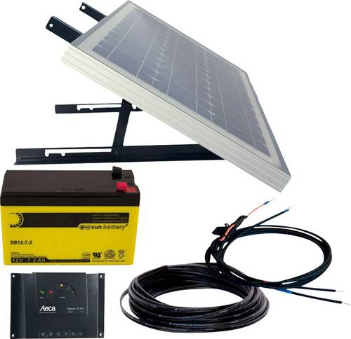 Phaesun Energy Generation Kit Solar Rise Nine 1.0 600299 Solar-Set 10 Wp inkl. Akku, inkl. Anschlusskabel, inkl. Laderegler