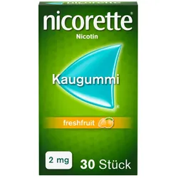 nicorette® Kaugummi freshfruit, 2 mg Nikotin 30 St