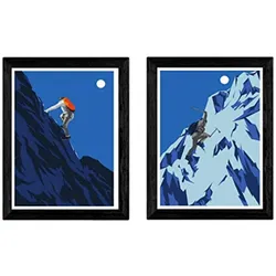 POSTER Set Mit 2 Klettern Natur A4 Rahmenlos