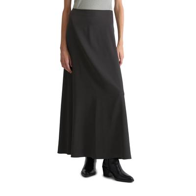 Webrock MARC O'POLO "aus fließendem Viskose-Stretch", Damen, Gr. 32, cloudburst, Obermaterial: 98% Viskose, 2% Elasthan, unifarben, normal lang, Röcke