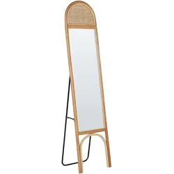 STANDSPIEGEL 170 cm Rattan Naturfarben Brussey