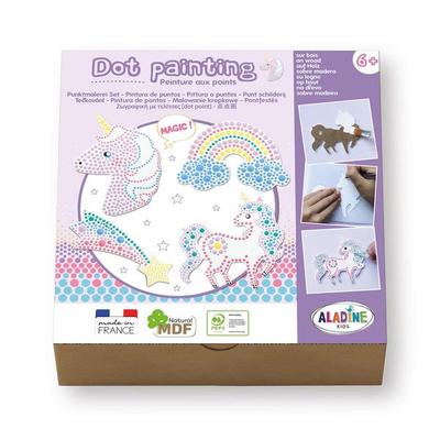 ALADINE - Punktmalerei Set Einhorn