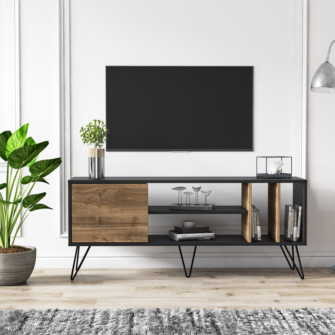Mercury Mistico TV Stand for TVs up to 60" Walnut/Black 60"