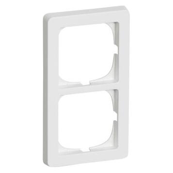 LK FUGA BASELINE 63 Rahmen 2 x 1 Modul, Weiss- In Tasche für DIY (AAK500D64201L)