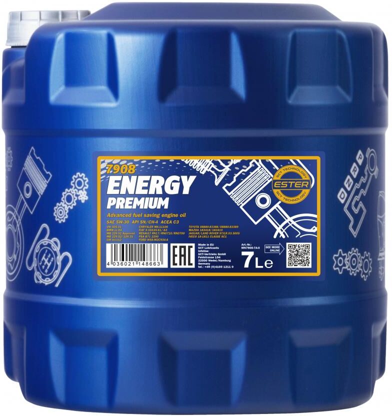 Sct - Mannol Motoröl Mannol Energy Premium 5w-30 [7l] Mn7908-7 7l