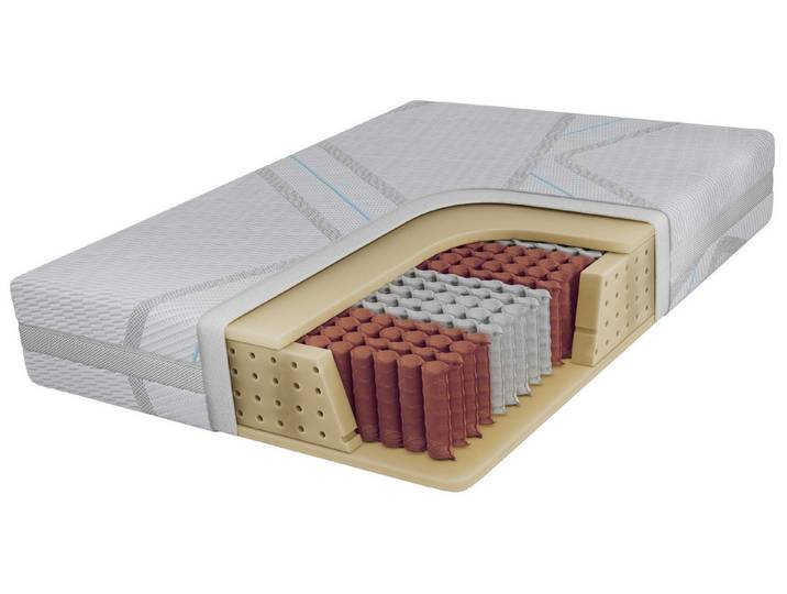 Taschenfederkernmatratze JOVE, MKS MÖBEL, 21.4 cm hoch, (Pocket-Matratze, Luxusmatratze, Luxuriöse Matratze mit kühlendem Bezug), Luxuriös, klimaregulierend, punktelastisch, formstabil