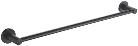 Showerdrape Modernity Black Stainless Steel Wall Mounted 50cm Towel Rail
