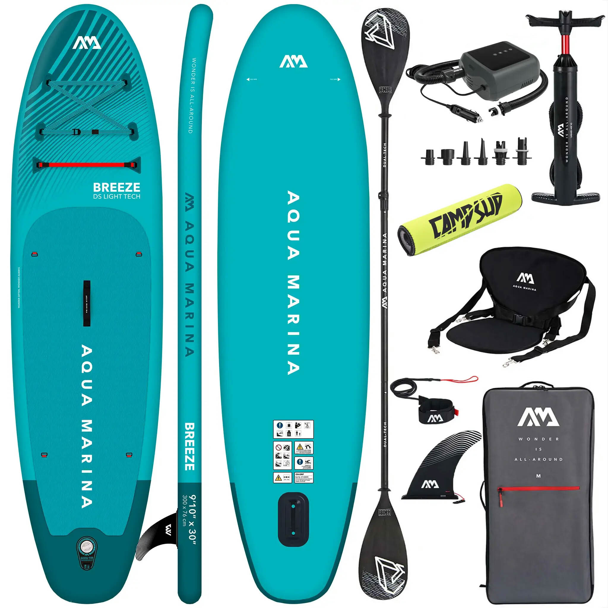 Aufblasbares SUP Aqua Marina Breeze 300 cm Blue + SUPER COMBO 2025