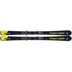FISCHER Herren Racing Ski RC4 SUPERCOMP SLR + RS 10 SLR, Größe 155 in Schwarz Schwarz