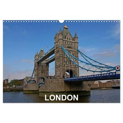 London (Wandkalender 2027 DIN A3 quer), CALVENDO Monatskalender