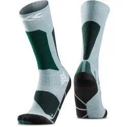 X-SOCKS Ski Discover Skisocken Kinder E412 - sage green/english lawn 27-30