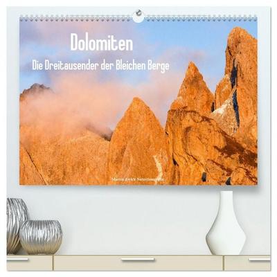 Dolomiten - Die Dreitausender der Bleichen Berge (hochwertiger Premium Wandkalender 2026 DIN A2 quer), Kunstdruck in Hochglanz