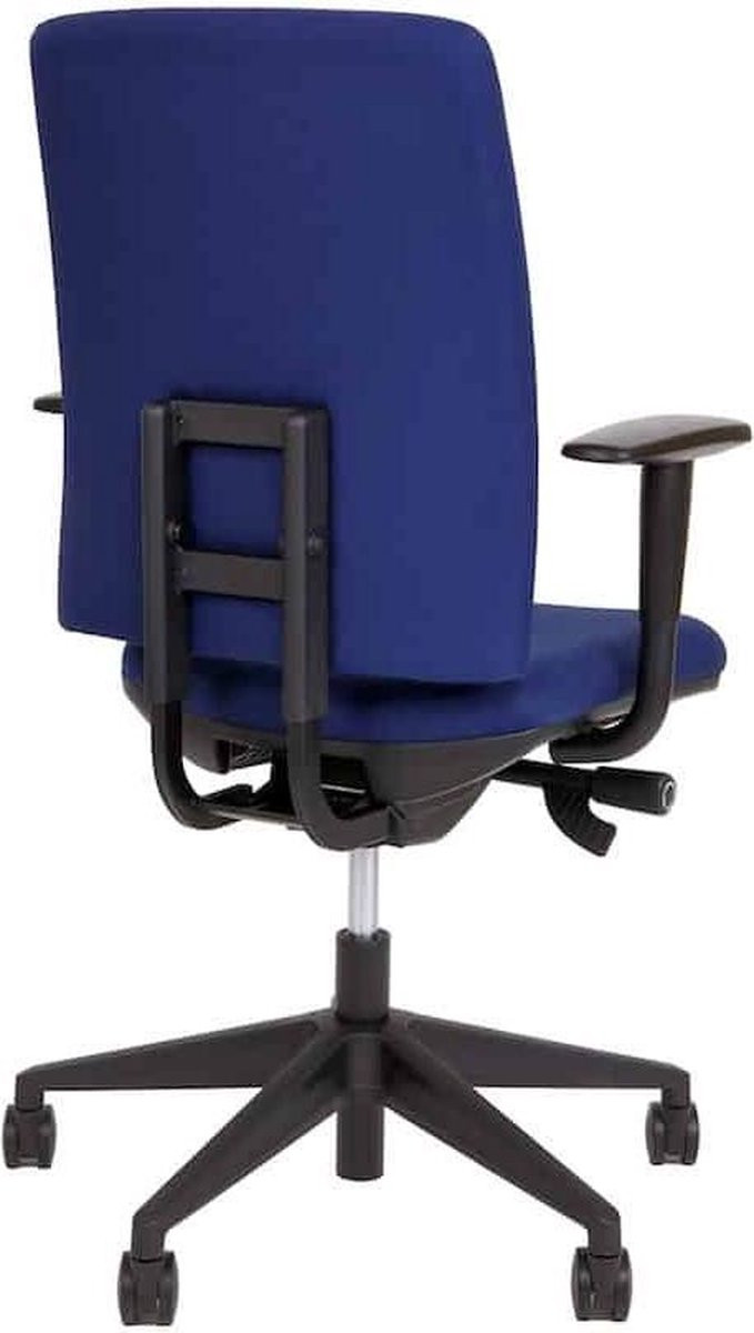 ABC Kantoormeubelen Ergonomische bureaustoel A680 blauwe stof