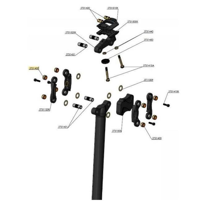 Cane Creek Gelenk-Gleitlager, 06DP04, Thudbuster G3 ST (.ST31400)