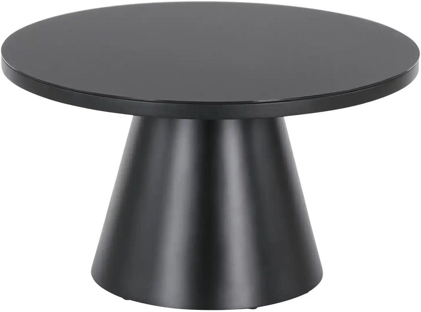 Höffner Couchtisch  Reflection ¦ schwarz ¦ Maße (cm): H: 40  Ø: 70