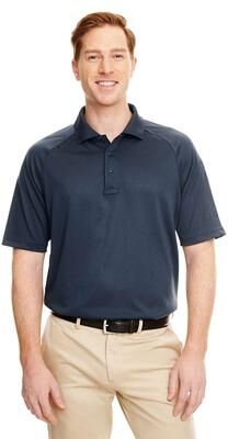 Harriton M211 Men's Advantage Tactical Performance Polo Shirt in Dark Navy Blue size Small   Polyester