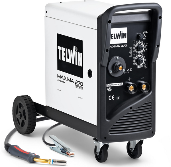Inverter-Drahtschweißgerät Telwin Maxima 270 Synergic - für MIG-MAG/FLUX/BRAZING/MMA/TIG DC- LIFT - GAS/NO GAS