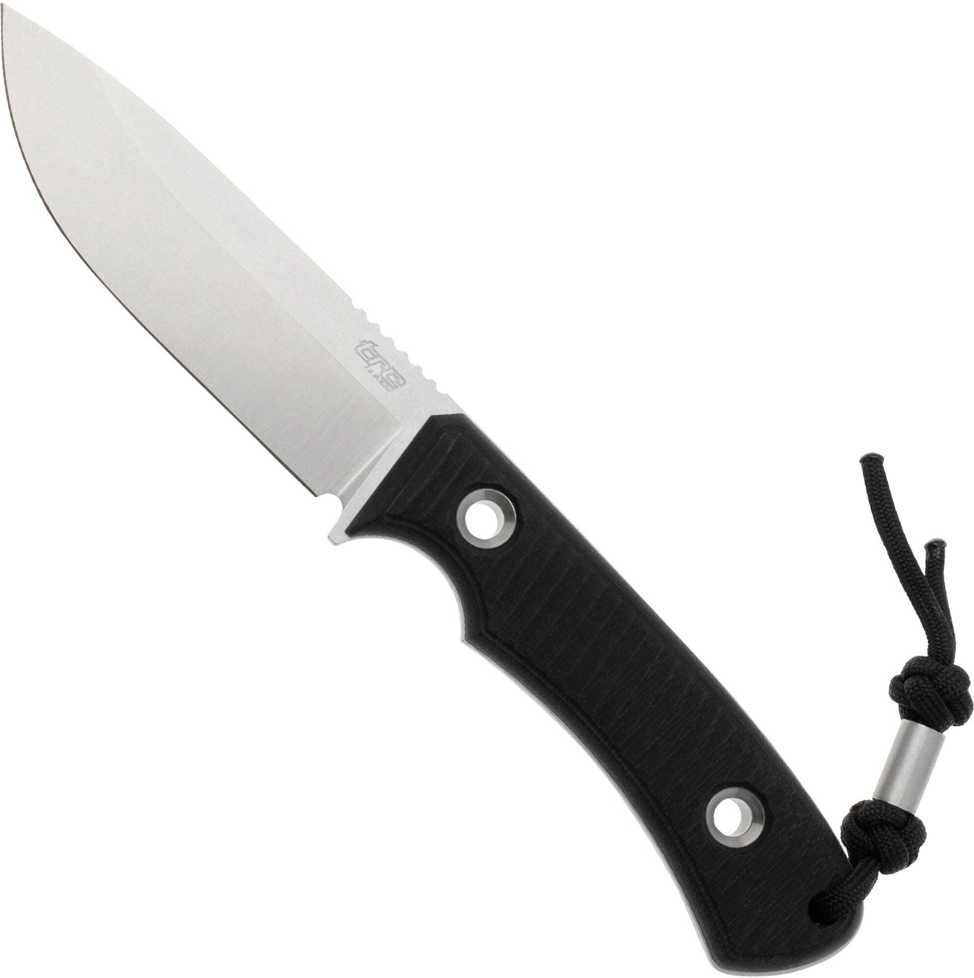 TRC Knives Polheim Magnacut Black Canvas Micarta, Survivalmesser