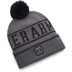 UNDER ARMOUR Halftime Pom Beanie Herren 025 - castlerock/black/black