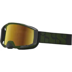 iXS, Unisex, Sportbrille, Goggle Trigger (Olive, Mirror Gold), Grün