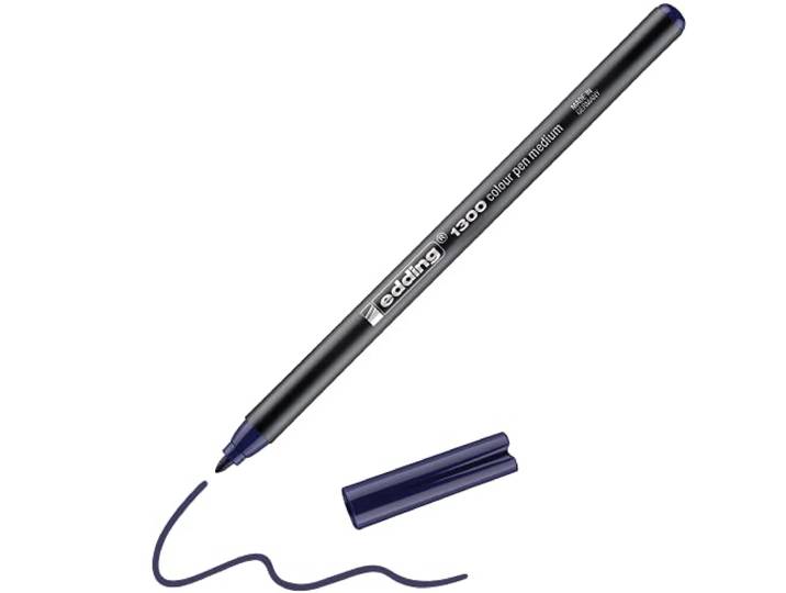Edding viltstift Edding 1300 kleurpen, ca. 2 mm, pruisisch blauw