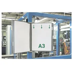 Tarifold Wandelement A3 mit 10 Sichttafeln grau