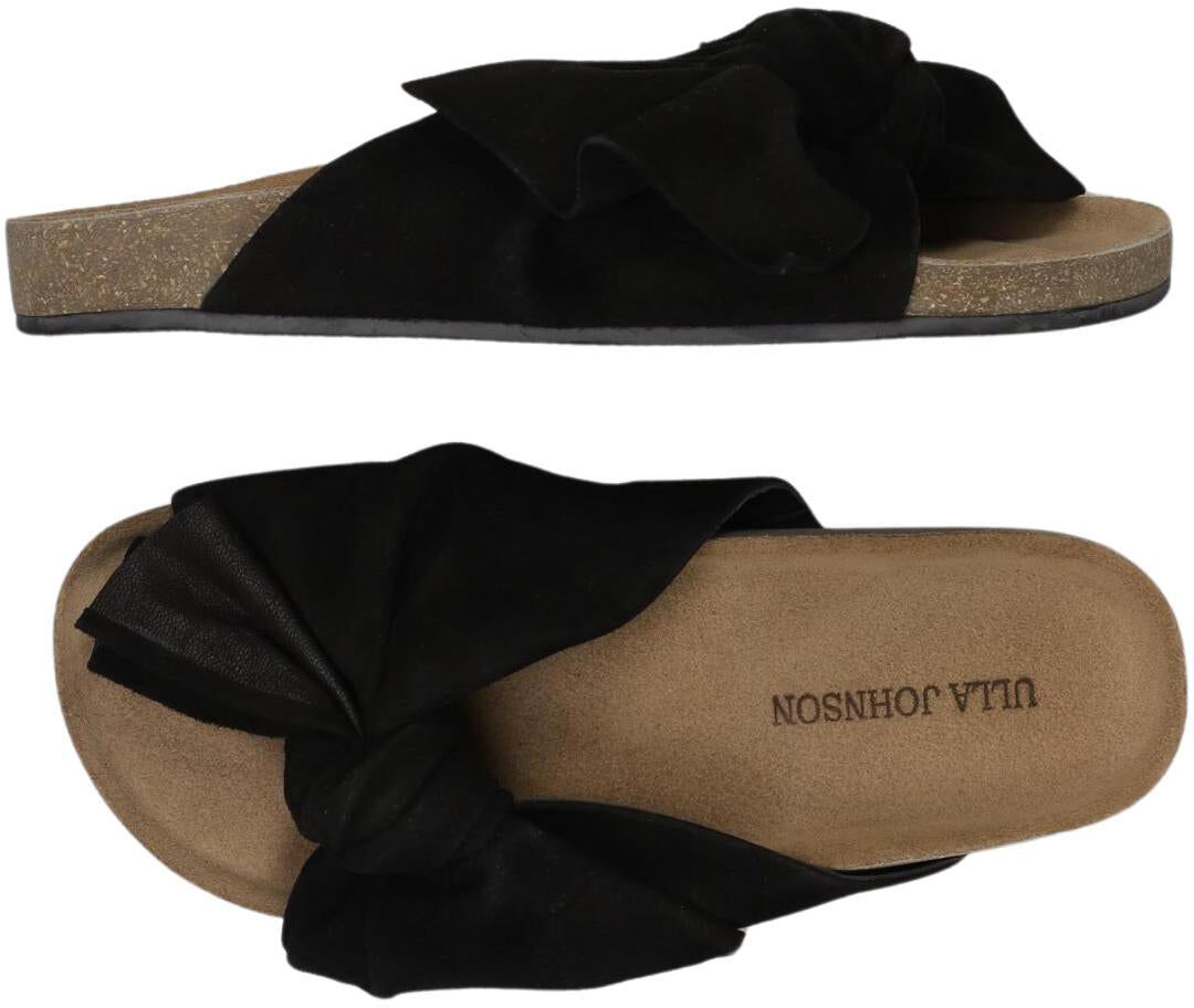 Ulla Johnson Damen Sandalen, Schwarz, Gr. EU 34.5, Leder - Second Hand