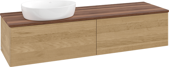 Villeroy und Boch Villeroy & Boch Antao Waschtischunterschrank 1600x360x500mm L37012HN mit Beleuchtung FK/AP: HN/2