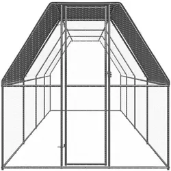 vidaXL Fajoner (mit teilweise überdachtem Dach), Gehege