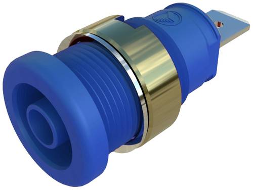 Hirschmann Test & Measurement SEB 2620 F6,3 Ni blau Sicherheits-Einbaubuchse Blau 1St.