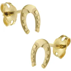 trendor 41855 Kinder Ohrringe Gold 333 / 8K Hufeisen Ohrstecker