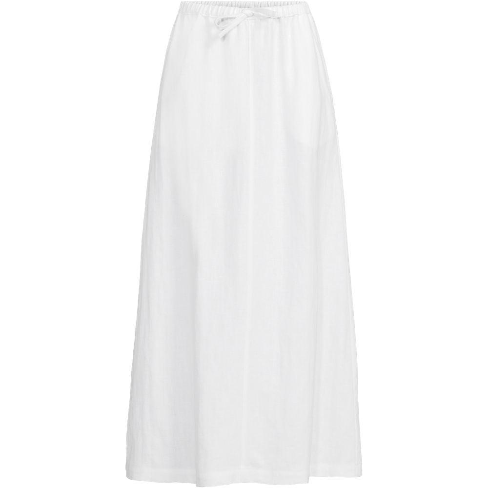 Leinen-Midirock für Damen in Plus-Größe, Damen, size: plus, Weiß, Leinen, by Lands' End