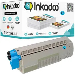 Inkadoo, Toner, Toner kompatibel zu OKI 44844507 / C831 Toner, cyan Cyan (C)