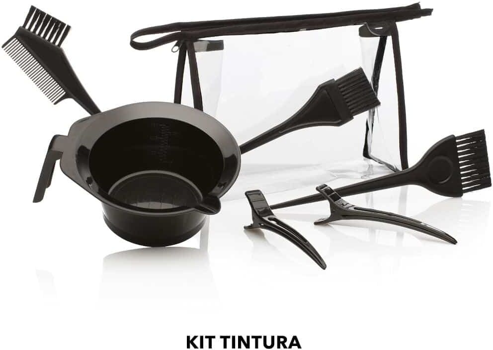 KIT ACCESSORI PER TINTURA CON BUSTINA PENNELLI CIOTOLA CLIPS PER PARRUCCHIERE