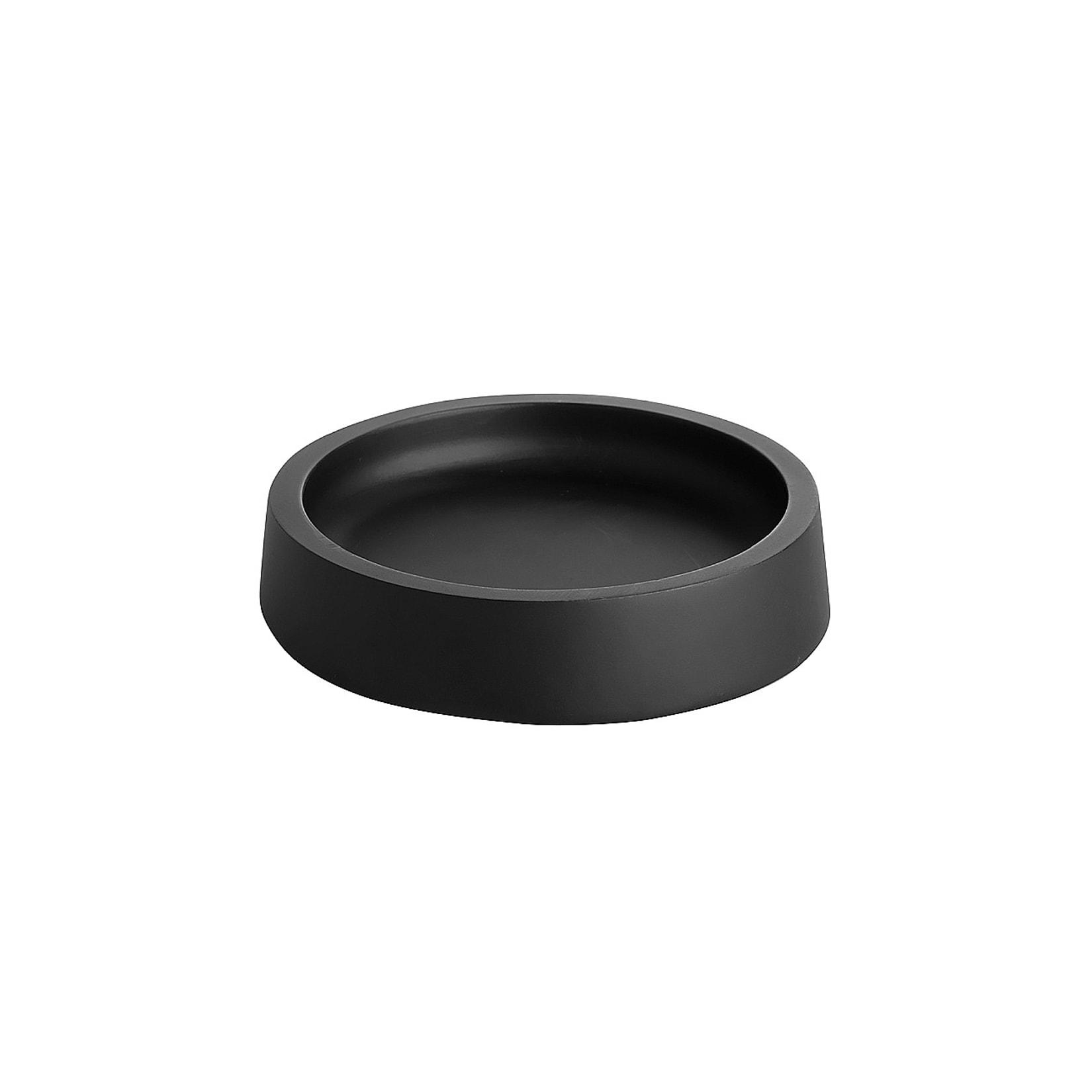 Brillantbad MAX Seifenablage Polyresin Schwarz 110x25x110 mm für Bad & Küche >> Freistehend anwendbar