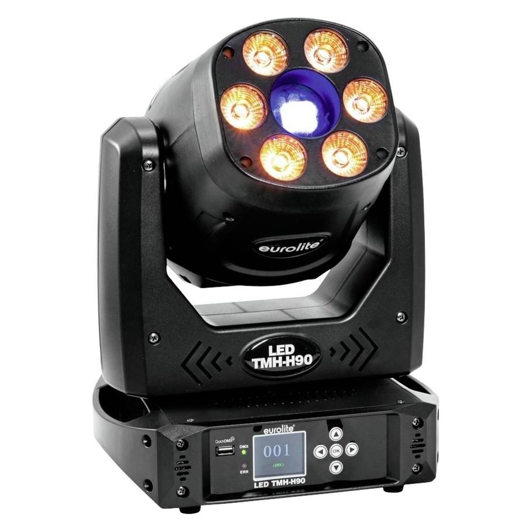Eurolite LED TMH-H90 Hybrid Moving-Head Spot/Wash COB (90 W, LED) (51786077)