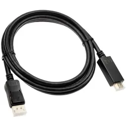InLine Mini DP zu (2 m), Videokabel, Schwarz